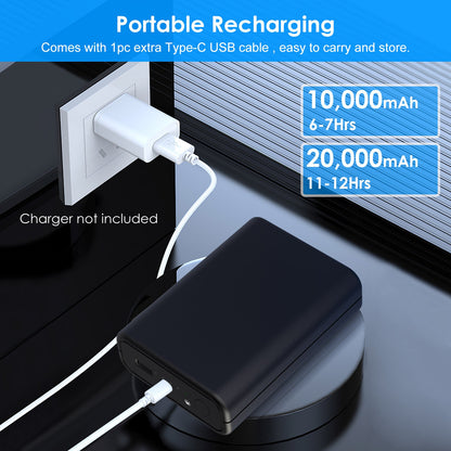 1Pc 10,000mAh OR 20,000mAh 5V 2A Power Bank For Heated Jackets Vests Pants Gloves Scarves DC 7.4V 2A Heated Clothing Replacement Battery Pack For Men Women