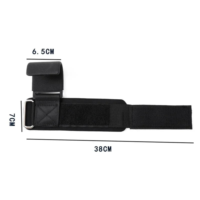2/1PC Weight Lifting Hook Grips with Wrist Wraps Gym Hand-Bar Wrist Strap Fitness Hook Weight Strap Pull-Ups Power Lift Gloves