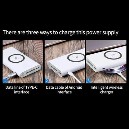 Lenovo 200000mah Power Bank Two-way Wireless Fast Charging Power bank Portable Charger Type-c External Battery For Iphone