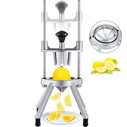 6-Section Commercial Easy Wedger Stainless Steel Blade Fruit Lime Slicer, Lemon Cutter For Home Bar Restaurant