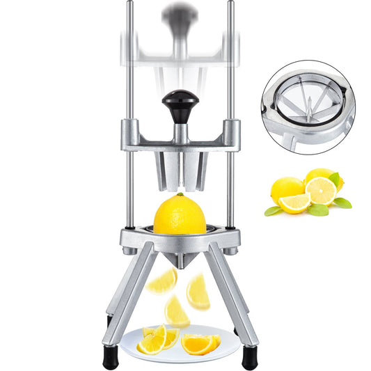 6-Section Commercial Easy Wedger Stainless Steel Blade Fruit Lime Slicer, Lemon Cutter For Home Bar Restaurant