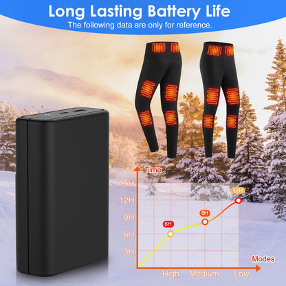 1Pc 10,000mAh OR 20,000mAh 5V 2A Power Bank For Heated Jackets Vests Pants Gloves Scarves DC 7.4V 2A Heated Clothing Replacement Battery Pack For Men Women