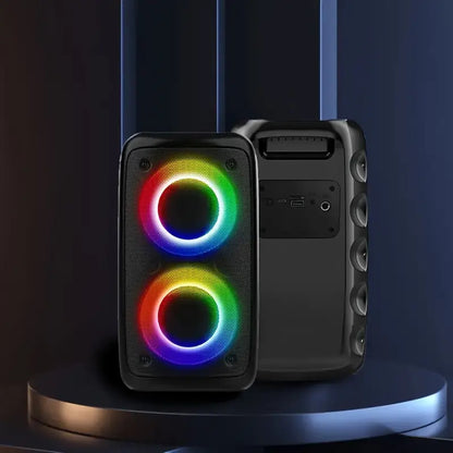 Wireless Speaker With Subwoofer, Large Boombox Speaker, Stereo Speaker, Subwoofer, Outdoor Wireless Speaker, Party Disco Light, TWS, TF, AUX