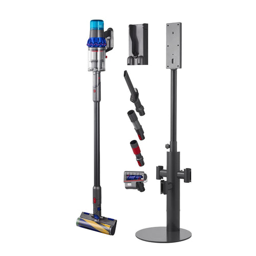 Vacuum Stand, Compatible With Dyson V7 V8 V10 V11 V12 V15 SV10 SV12 SV14 SV18 SV21 Upright Vacuum Cleaners & Accessories, Stable Vacuum Stand Holder With 3 Clips And Adjustable Height