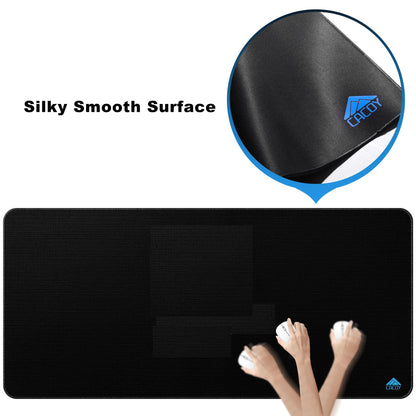 Cacoy 31.5 x 20 Inch RGB Gaming Mouse Pad, Large Mousepad with Led Light, RGB Keyboard Pad Gaming Accessories for Desk, Non-Slip Rubber Base Big Mouse Mat for Gamer, Extended Computer Desk Pad, Black