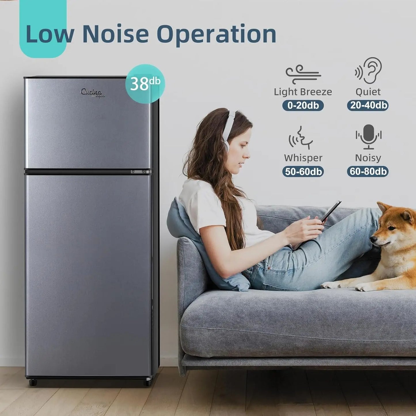 Upright Freezer, 3 Cu Ft Small Freezer with Reversible Single Door, Adjustable Thermostat for Home, Apartment, Silver