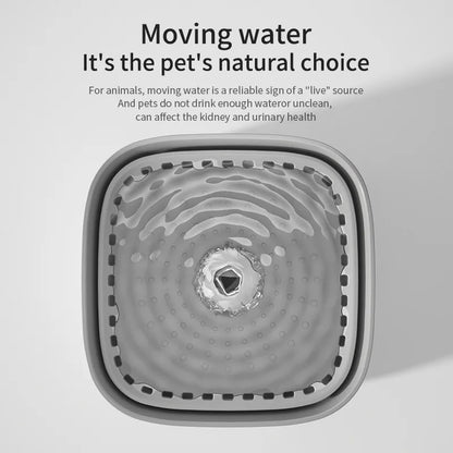 USB Powered 2.5L Automatic Circulating Pet Water Fountain 2500ML Healthy Running Water Drinking Bowl For Indoor Cats