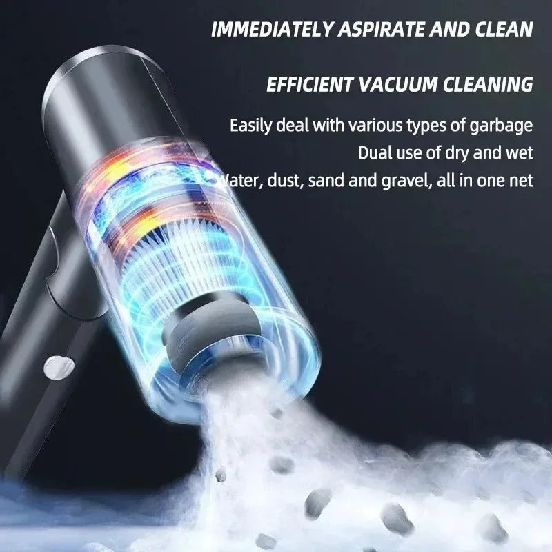 1Set Compressed Air Duster Brushless Motor 250000RPM Stepless Variable Speed 1WmAh Battery Cordless Dust Blower Vacuum Cleaner Portable Jet Dry Blower For PC Keyboard Car Home