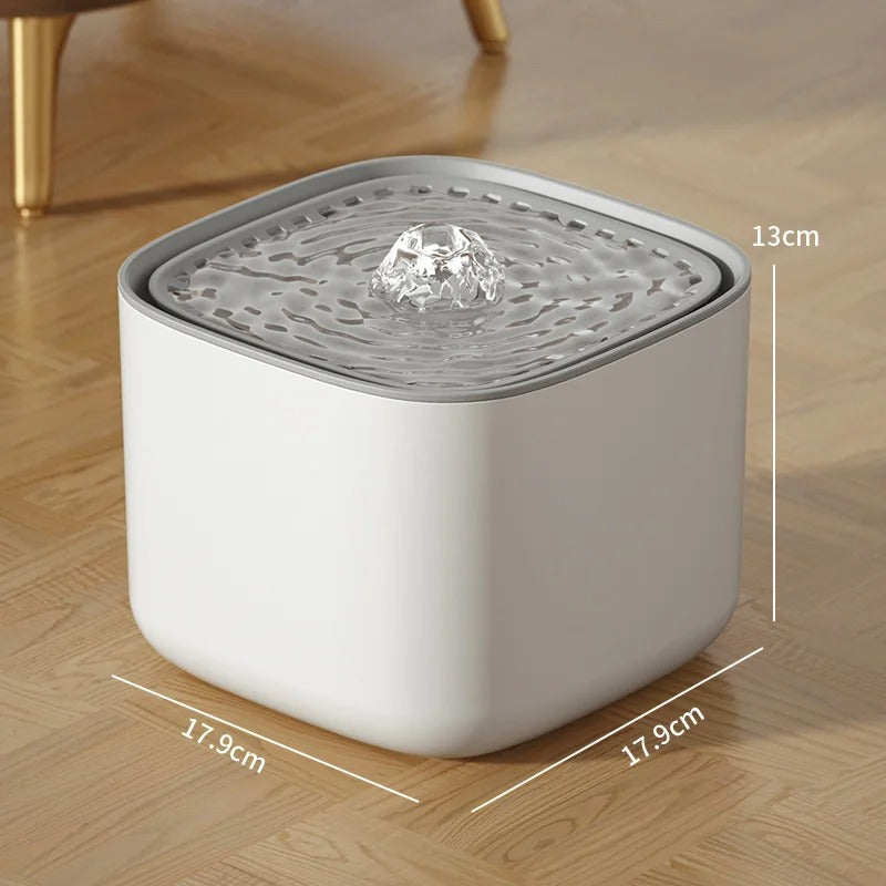 USB Powered 2.5L Automatic Circulating Pet Water Fountain 2500ML Healthy Running Water Drinking Bowl For Indoor Cats
